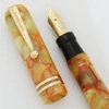 LeBoeuf #8 Sleeve Filler Fountain Pen - Ivory Pearltex, Oversized, Fine SemiFlex 14k Nib (Excellent, Restored)