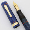 Conklin Endura Fountain Pen - Blue Lapis, Flexible Fine (Excellent, Restored)