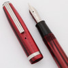 Esterbrook SJ Fountain Pen (1950s) - Red, Lever Fill, 2668 Firm Medium Nib (Excellent, Restored)