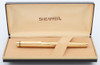 Sheaffer Targa 1005 Fountain Pen (1970s-90s) - Gold Fluted, C/C,  Medium 14k Nib (New Old Stock In Box)