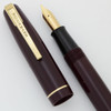 Waterman W2 Fountain Pen - England, Burgundy, Fine Flex + Nib (Excellent, Restored)