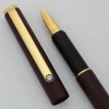 Montblanc Noblesse I Slim Line Fountain Pen (1974-80)  - Matte Burgundy, Broad Gold Plated Nib (Excellent, Works Well)