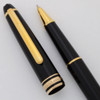 Montblanc Meisterstuck Classique Rollerball Pen - Black, Gold Plated Trim (Excellent  Works Well)