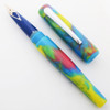 PSPW Prototype Fountain Pen for Sheaffer Imperial Nibs - "Happy Colors"  Alumilite, Silver-Colored Clip (New)