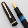 Montblanc 344G Fountain Pen (1950s) - Basic Black, 14k Flexible BB Nib (Excellent, Works Well)
