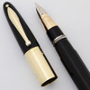 Sheaffer Lifetime Signature Triumph - Black Striated, Wide 14k Cap Band, Fine, Vac-Fil (Excellent in Box, Restored)