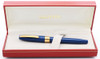 Sheaffer Triumph Imperial (1990s) Fountain Pen - Blue with Gold Trim, Fine V-inlay Blue Steel Nib (New Old Stock in Box)