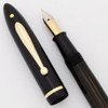 Sheaffer Balance Lifetime Fountain Pen - Slender Full Length, Vac-Fil, Black, Fine 14k Nib (Excellent, Restored)