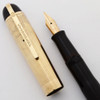 Eversharp Skyline Fountain Pen - Black w Gold Cap, 14k Flexible Medium Nib (Excellent, Restored)