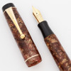 Parker Duofold Victory Mk 1 (UK?) - Lined Rose/Burgundy, Button Filler, Fine Flexible Nib (Excellent, Restored)