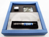 Delta Israel 60 LE Fountain Pen (2008) - Icy Blue and Black Resin, Sterling Trim, Cartridge/Converter, 18k Medium Nib (Near Mint in Box, Works Well)
