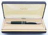 Pilot (Namiki) Vanishing Point Fountain Pen (1997) - Retired Faceted Green, C/C,  Medium 14k Nib (Excellent + , in Box, Works Well)