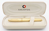 Sheaffer Prelude Fountain Pen - 22k Electroplated Barleycorn, 2-Tone Medium Nib (Mint in Box)
