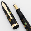 Sheaffer Balance Fountain Pen (1930s)  - Junior, Ebonized Pearl, Lever Fill, Medium-Fine Semi-Flex Feathertouch #5 Nib (Excellent, Restored)