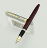 Sheaffer Sentinel Snorkel Fountain Pen 1950 - Burgundy, Medium (Very Nice, Restored)