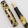 Wahl Eversharp Gold Seal Full Size Fountain Pen  (1920s) - Black & Pearl, Lever Filler, Manifold Nib (Excellent, Restored)