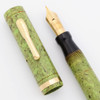 Conklin Endura Oversize Fountain Pen (1920s) - Light Green, Lever Filler, Medium Endura Nib (Excellent, Restored)
