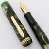 Wahl Doric Gold Seal Fountain Pen (1930s) - Kashmir Green, Standard Size, Flexible Fine Nib (Excellent, Restored)