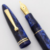 Leonardo Furore Fountain Pen -  Blue Galaxy Resin, C/C, Stub Nib (Near Mint, Works Well)
