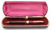 Sheaffer Lifetime Triumph 1000 Fountain Pen Set (1940s) - Carmine w/GT, Vac-Fil, Medium 14k Lifetime Nib (Excellent in Box, Restored)