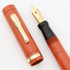 Conklin Endura Standard Fountain Pen - Red, Fine Semi-Flex Nib (Excellent, Restored)