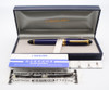 Sailor 1911S Fountain Pen - Standard Size, Dark Blue, Gold Trim, 14k H-F Nib (Excellent + in Box, Works Well)