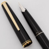 Montblanc Classic Fountain Pen (1970s) - Black Lacquer w/GP Trim, C/C,  Fine Steel Nib (Excellent, Works Well)