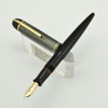 Eversharp Skyline Fountain Pen - Rare Executive Size, Black w Striped Cap, Extra Fine Flexible (Excellent, Restored)