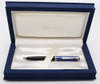 Pelikan K805 Ballpoint Pen  - Twist Style, Blue & Black Striped Cap  w Palladium Trim (Mint in Box, Works Well)