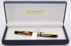 Platinum Kanazawa Leaf Fountain Pen - Red Mt. Fuji Maki-e, Gold Plated Trim, 18k Medium Nib (Excellent in Box, Works Well)