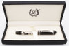 Laban Zoss LE Fountain Pen (#28/100) - Black with Decorated Silver Barrel, C/C,  Medium Steel Nib (Near Mint in Box, Works Well)