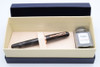 Conklin (Modern) "Courage" Limited Edition Fountain Pen #0565/1898 - Graphite Marble w/Rose Gold Trim,  C/C,  Fine Black Nib (Near Mint in Box)