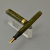 Diamond Medal Fountain Pen -- 1920s, Ring Top, Jade, Fine 14k Warranted Nib (Very Nice, Restored)