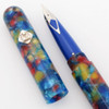 PSP Ranga Acrylic 4CS Imperial Fountain Pen - Diwali w Sterling Rollstop, C/C, Sheaffer Imperial Nib (New, Works Well)