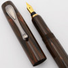 PSPW Prototype Fountain Pen for Cartier 18k Nib Units - Orange Ripple Nikko Ebonite, with Clip, Cartridge/Converter (New)