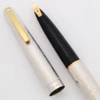 Lady Sheaffer 925 Fountain Pen (1970s) - Seaspray Rhodium Finish, C/C, 14k Fine Stylpoint Nib (Excellent, Works Well)