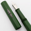 Ranga Ebonite Model 3S Fountain Pen - Forest Green w Sterling Rollstop, JoWo #6 Nibs, Cartridge/Converter (New)