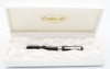 Conklin Mark Twain Fountain Pen (2010) - Black Chased, Crescent Filler, Medium 14k Nib (Excellent + in Box, Working Well)