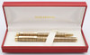 Sheaffer TARGA 684 Fountain Pen Set (1989-90s) - Medici Crosshatch, C/C, Broad 14K Nib (New Old Stock, In Box)