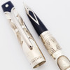 Sheaffer Valor "Stars of Egypt" LE Fountain Pen (2006) - Italian-made, 059/360, Engraved Sterling Overlay, Medium (Near Mint, Works Well)