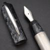 Visconti Rinascimento Stardust Fountain Pen - Sterling & Black SE, 14k Broad Nib (Near Mint, Works Well)