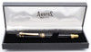 Arbutus Apollo Fountain Pen - Black and Gold, C/C, Medium Nib (Excellent in Box, Works Well)