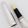 Caran D'Ache Leman Ribbed Fountain Pen -  18k Broad (Excellent +, Works Well)