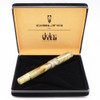 Delta Dolce Vita Stantuffo Star Collection LE Fountain Pen - Honey Almond Acrylic w Celluloid, Sterling Silver Trim, Piston-Filler, 14k Fine (Near Mint in Box, Works Well)
