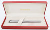 Sheaffer TARGA 1000s Slim Fountain Pen (1982-84) - Chrome Line Pattern,  C/C, Broad  Nib (Near Mint in Box, Works Well) Sheaffer TARGA 1000s Slim Fountain Pen (1982-84) - Chrome Line Pattern,  C/C, Broad  Nib (Near Mint in Box, Works Well)