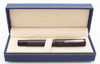 Conklin (Modern) Nighthawk Metals Fountain Pen - Black/Grey Carbon Fiber, C/C, Fine Black Steel Nib (Excellent,  in Box, Works Well)