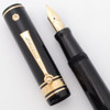 Wahl Eversharp Decoband Oversize Gold Seal Fountain Pen - Black, Fine Warranted Flexible Nib (Excellent, Restored)