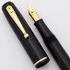 Waterman 92 Fountain Pen - Black, Medium Flex Waterman Nib (Excellent , Restored)