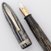 Sheaffer Balance Lifetime 1000 Oversize Fountain Pen (late 1930s) - Grey Pearl Striated, Vac-Fil, Fine Two-Tone Lifetime Nib (Very Nice, Restored)