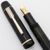 Osmia Brilliant Fountain Pen (1930s) - Black w/GT, Compressor Filler, 14k Flexible Warranted Nib (Excellent, Works Well)
